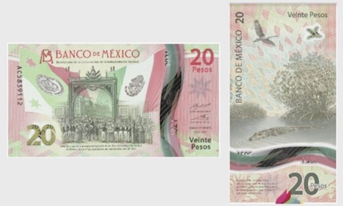 billete 20 pesos