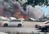 Incendio en negocio de trampolines y casino en Culiacán