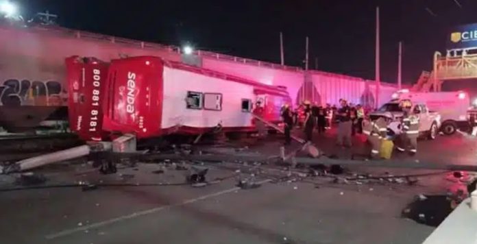 choque tren y autobus