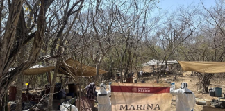 Marina desmantela narcolaboratorio de metanfetamina en Mocorito, Sinaloa