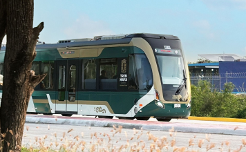 Sheinbaum supervisa nuevas locomotoras del Tren Maya