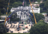 Inician obras en la Casa Blanca para construir un estadio temporal de la UFC por el cumpleaños de Trump
