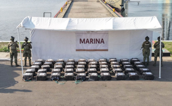 Marina asegura 1.3 toneladas de cocaína en Guerrero