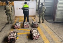 Incautan cargamento de presunta cocaína en puerto de Michoacán