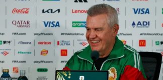Javier Aguirre director tecnico de la Seleccion de Mexico en conferencia de prensa en el Estadio Azteca