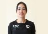 ¡Orgullo mexicano! Katia Itzel García debuta como árbitra central en el Mundial de Futbol ante millones de ojos a árbitra mexicana Katia Itzel García en el Mundial portando el uniforme oficial de la FIFA dentro de la cancha de futbol.