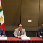 Diálogo CNTE: Gobernación propone desaparecer el USICAMM Rosa Icela Rodriguez Mario Delgado y Marti Batres en conferencia de prensa sobre el dialogo con la CNTE