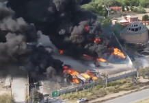 Incendio en almacén de hidrocarburos en Pesquería deja un muerto