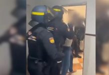 Evidencia del cargamento de drogas sintéticas incautado por la policía de España y los Países Bajos.