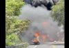 Explota pipa en la carretera Iguala–Cuernavaca